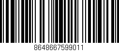 Código de barras (EAN, GTIN, SKU, ISBN): '8648667599011'