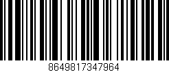 Código de barras (EAN, GTIN, SKU, ISBN): '8649817347964'