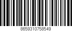 Código de barras (EAN, GTIN, SKU, ISBN): '8659310758549'