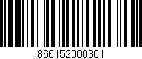 Código de barras (EAN, GTIN, SKU, ISBN): '866152000301'