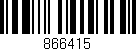 Código de barras (EAN, GTIN, SKU, ISBN): '866415'