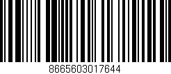 Código de barras (EAN, GTIN, SKU, ISBN): '8665603017644'