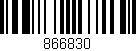 Código de barras (EAN, GTIN, SKU, ISBN): '866830'