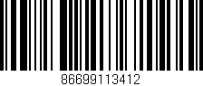 Código de barras (EAN, GTIN, SKU, ISBN): '86699113412'