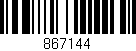 Código de barras (EAN, GTIN, SKU, ISBN): '867144'