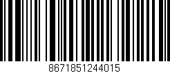 Código de barras (EAN, GTIN, SKU, ISBN): '8671851244015'