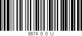 Código de barras (EAN, GTIN, SKU, ISBN): '8674_0_0_U'