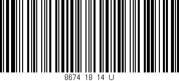 Código de barras (EAN, GTIN, SKU, ISBN): '8674_18_14_U'
