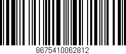 Código de barras (EAN, GTIN, SKU, ISBN): '8675410062812'