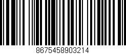 Código de barras (EAN, GTIN, SKU, ISBN): '8675458903214'