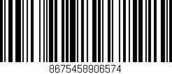 Código de barras (EAN, GTIN, SKU, ISBN): '8675458906574'