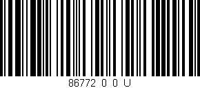 Código de barras (EAN, GTIN, SKU, ISBN): '86772_0_0_U'