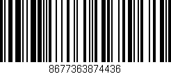 Código de barras (EAN, GTIN, SKU, ISBN): '8677363874436'