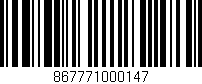 Código de barras (EAN, GTIN, SKU, ISBN): '867771000147'