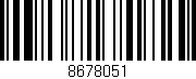 Código de barras (EAN, GTIN, SKU, ISBN): '8678051'