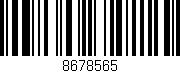 Código de barras (EAN, GTIN, SKU, ISBN): '8678565'