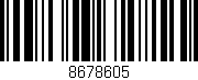 Código de barras (EAN, GTIN, SKU, ISBN): '8678605'