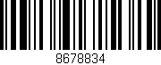 Código de barras (EAN, GTIN, SKU, ISBN): '8678834'