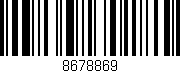 Código de barras (EAN, GTIN, SKU, ISBN): '8678869'
