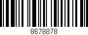 Código de barras (EAN, GTIN, SKU, ISBN): '8678878'