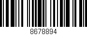 Código de barras (EAN, GTIN, SKU, ISBN): '8678894'