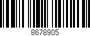 Código de barras (EAN, GTIN, SKU, ISBN): '8678905'