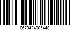 Código de barras (EAN, GTIN, SKU, ISBN): '8679474306448'