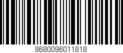 Código de barras (EAN, GTIN, SKU, ISBN): '8680096011818'