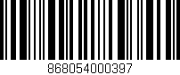 Código de barras (EAN, GTIN, SKU, ISBN): '868054000397'