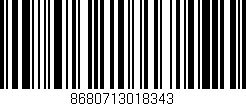 Código de barras (EAN, GTIN, SKU, ISBN): '8680713018343'