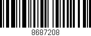 Código de barras (EAN, GTIN, SKU, ISBN): '8687208'