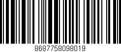 Código de barras (EAN, GTIN, SKU, ISBN): '8687758098019'