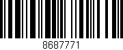 Código de barras (EAN, GTIN, SKU, ISBN): '8687771'