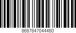 Código de barras (EAN, GTIN, SKU, ISBN): '8687847044460'