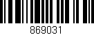 Código de barras (EAN, GTIN, SKU, ISBN): '869031'