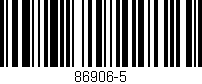 Código de barras (EAN, GTIN, SKU, ISBN): '86906-5'