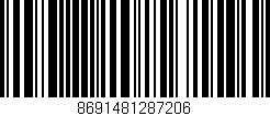 Código de barras (EAN, GTIN, SKU, ISBN): '8691481287206'