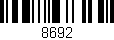 Código de barras (EAN, GTIN, SKU, ISBN): '8692'