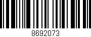 Código de barras (EAN, GTIN, SKU, ISBN): '8692073'