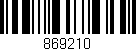Código de barras (EAN, GTIN, SKU, ISBN): '869210'