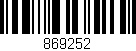 Código de barras (EAN, GTIN, SKU, ISBN): '869252'