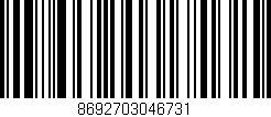 Código de barras (EAN, GTIN, SKU, ISBN): '8692703046731'