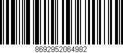 Código de barras (EAN, GTIN, SKU, ISBN): '8692952064982'