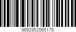 Código de barras (EAN, GTIN, SKU, ISBN): '8692952065170'