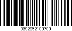 Código de barras (EAN, GTIN, SKU, ISBN): '8692952100789'