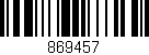 Código de barras (EAN, GTIN, SKU, ISBN): '869457'