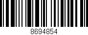 Código de barras (EAN, GTIN, SKU, ISBN): '8694854'