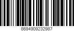 Código de barras (EAN, GTIN, SKU, ISBN): '8694909232987'