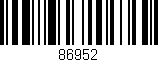 Código de barras (EAN, GTIN, SKU, ISBN): '86952'