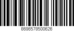Código de barras (EAN, GTIN, SKU, ISBN): '8696578500626'